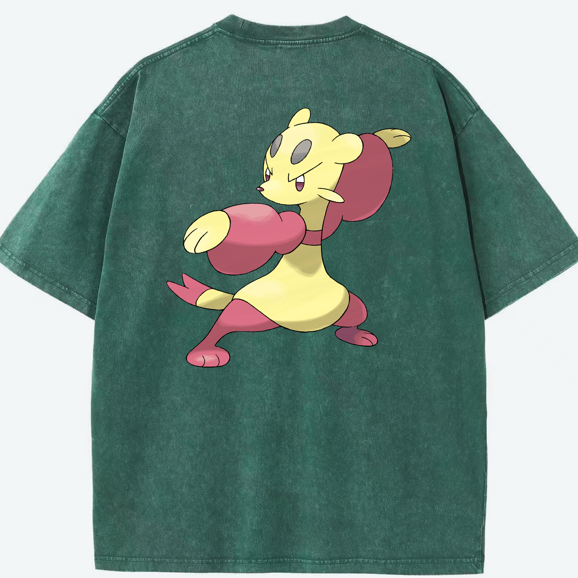 （画像用） ポケットモンスター Pokémon 綿100% ヴィンテージ風 半袖Tシャツ（背面プリント）